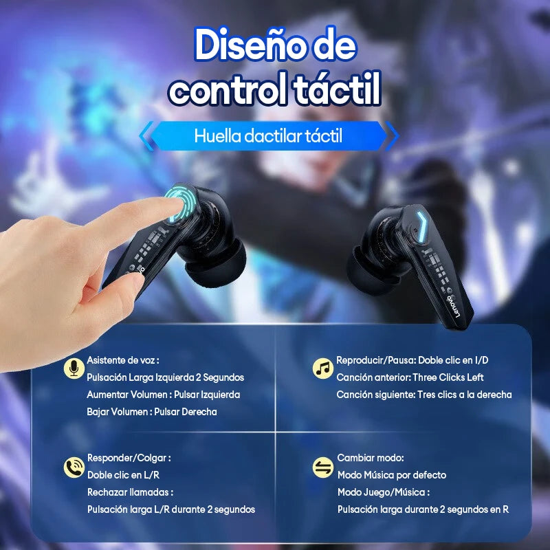 diseño táctil para auriculares