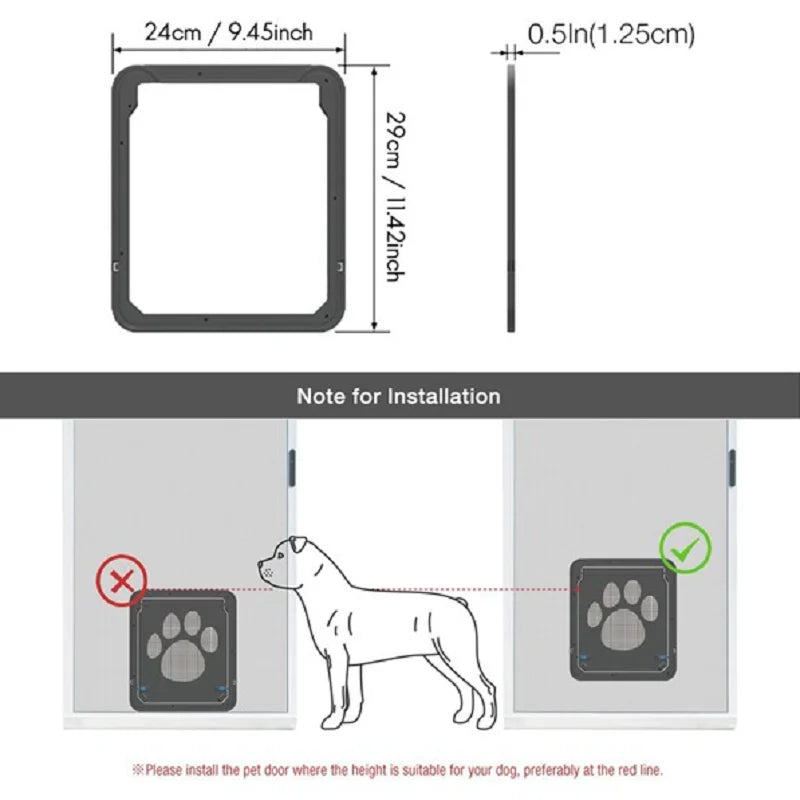 Puerta gatera para perros y gatos