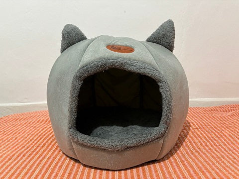 Cama Cueva para Gatos de Interior Refugio Cálido y Suave | Pelusito