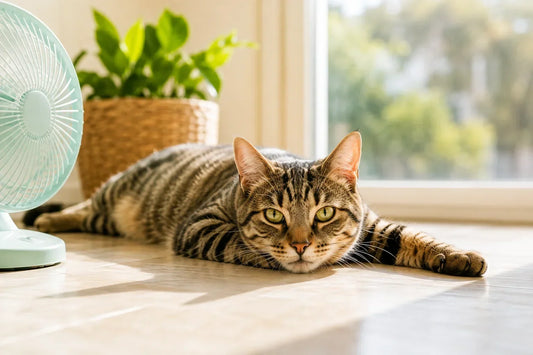 gato en verano
