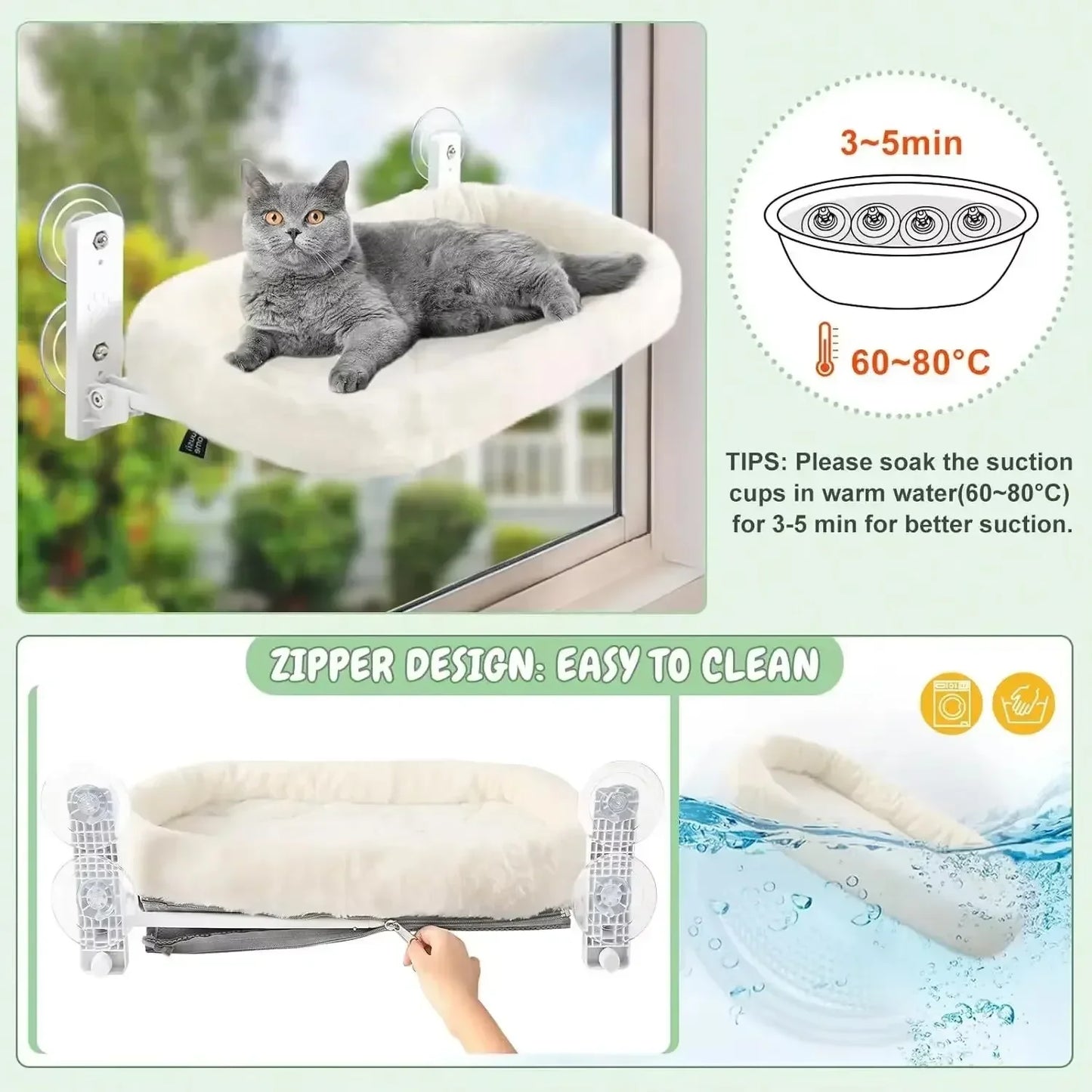 Deluxe Window Hammock for Cats 🐱☀️
