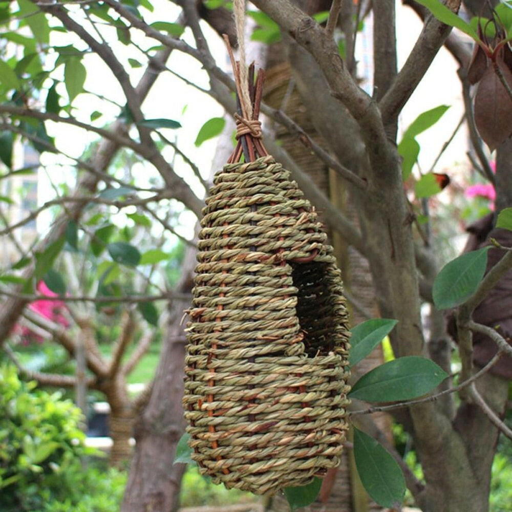 casa nido instalada en el jardín