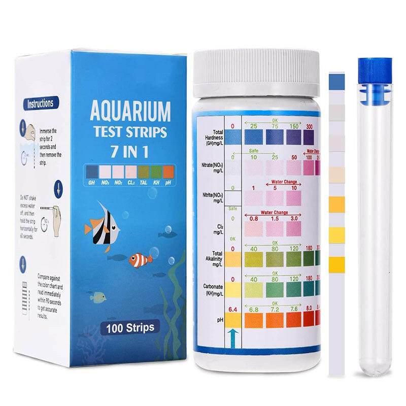 Test parámetro de agua de acuario